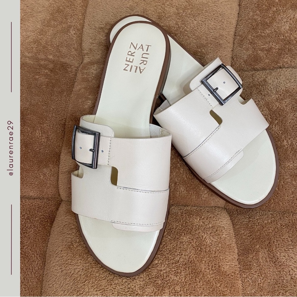 Naturalizer Women's Faryn Slide Sandal - Pale Ivory Size 9.5